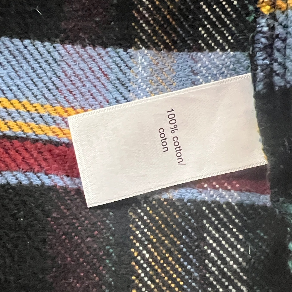 Womens Multicolor Plaid shacket - Picture 7 of 8